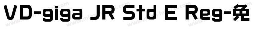 VD-giga JR Std E Reg字体转换